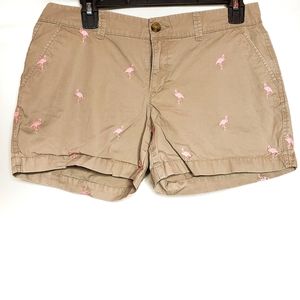 Old navy Khaki Flamingo Shorts size 6